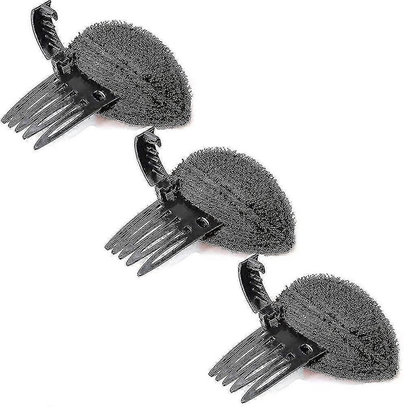 Perfect Puff Hair Cushion – Invisible Fluffy Hair Pad for Volume & Style, 3pcs Brown, Ideal for All Hair Types
