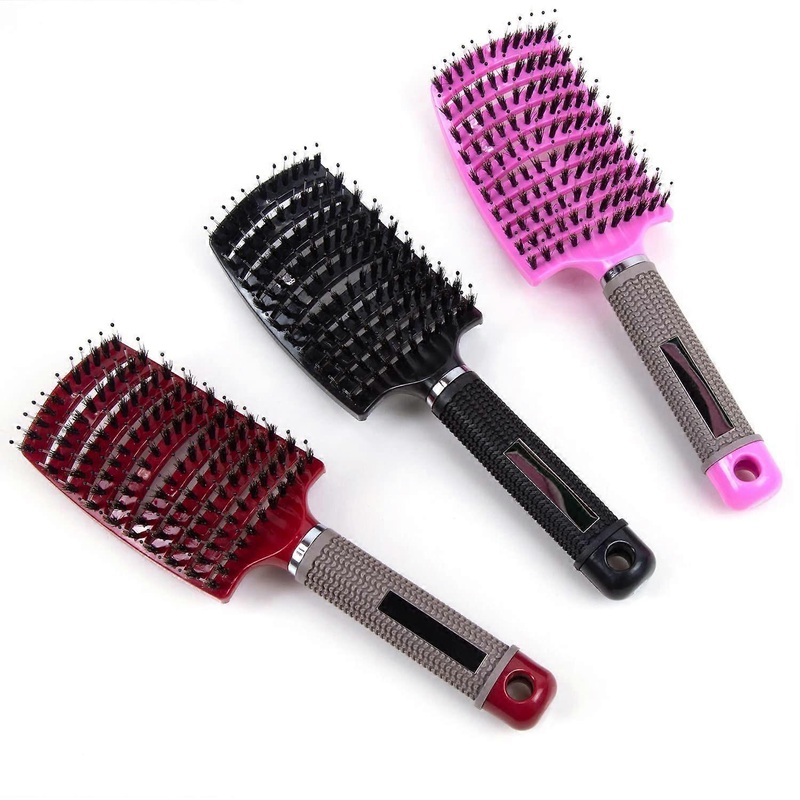pieces hair brush, boar bristle hair brush, can distribute hair oil, smoothes frizz, a