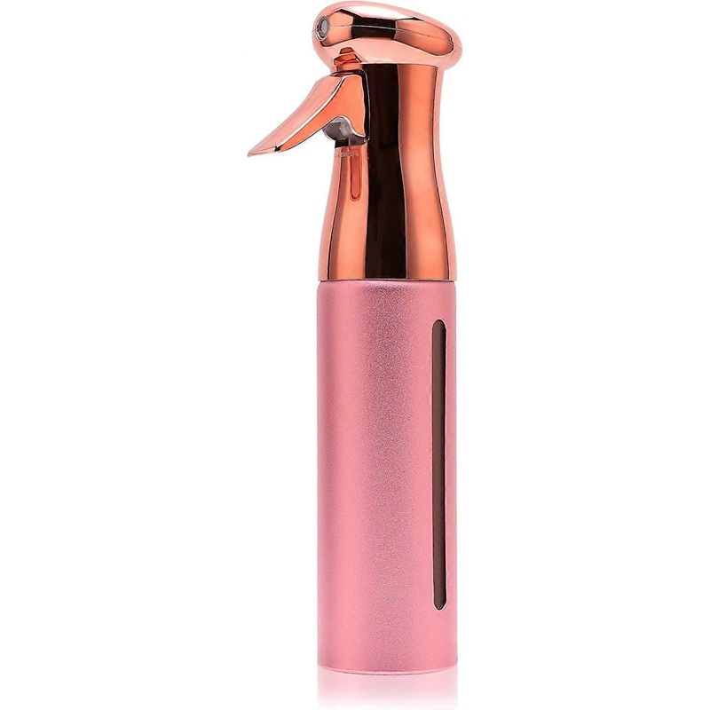 Salon Style Hair Spray Bottle, Fine Mist Continuous Spray Bottle | 10 oz Aerosol Free Spray, Rose Red