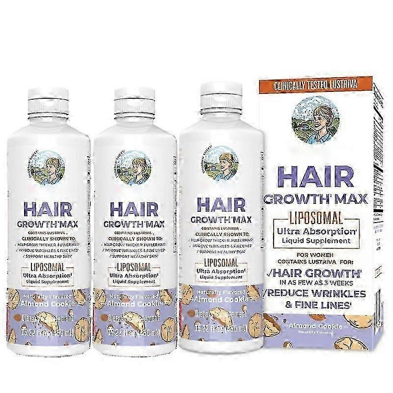 1/2/3pcs NEW Mary Ruths Womens Hair Growth MAX Lipsomal With Lustriva (15.22 Fl Oz.)