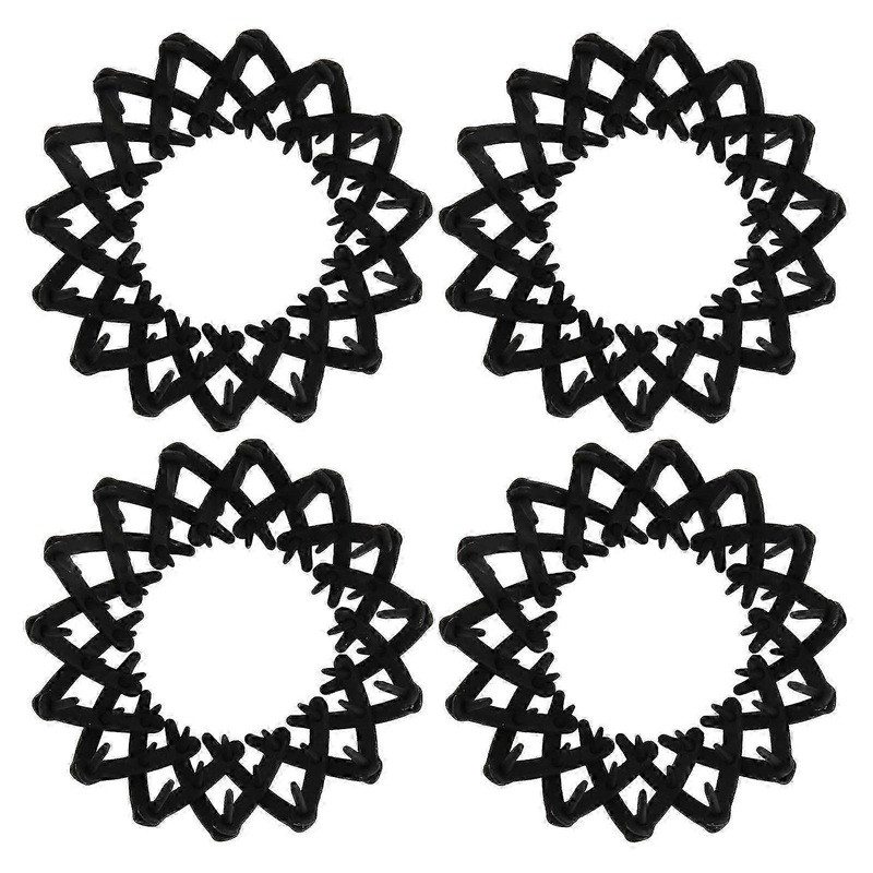 4pcs Ponytail Hair Clip Expandable Elegant Simple Strong Grip Plastic Ponytail Holder Clip for Daily