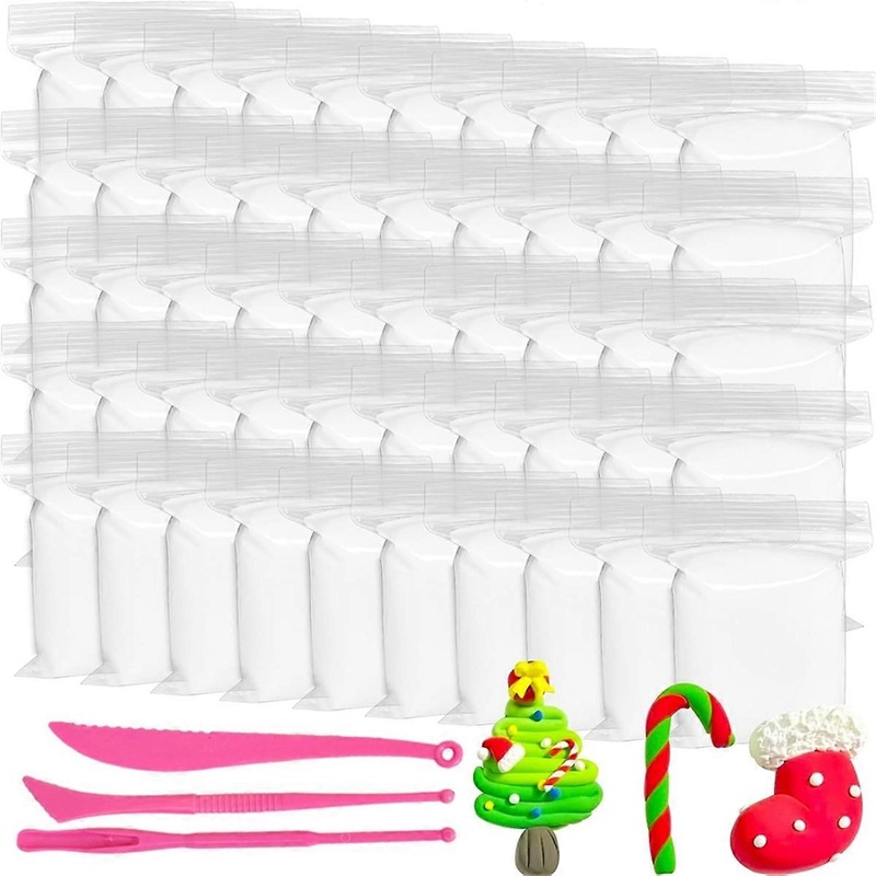 50 Pack White Air Dry Foam Clay,18oz Soft Molding Clays for Kids,Crafting Cosplay,Artistic Projects,3Pcs Sculpting Tools