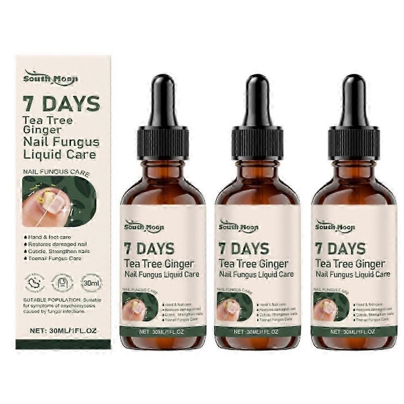 7 Days Tea Tree Ginger Nailfungus Treatments Nourishing Strengthening Nails Liquid for Healthier Growth good