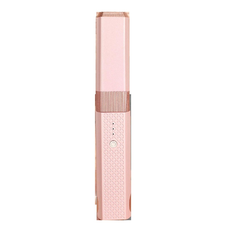 Cordless Hair Straightening Curling Flat Iron Quickly Heating Prevent Damage Hair Straightener Curler Pink