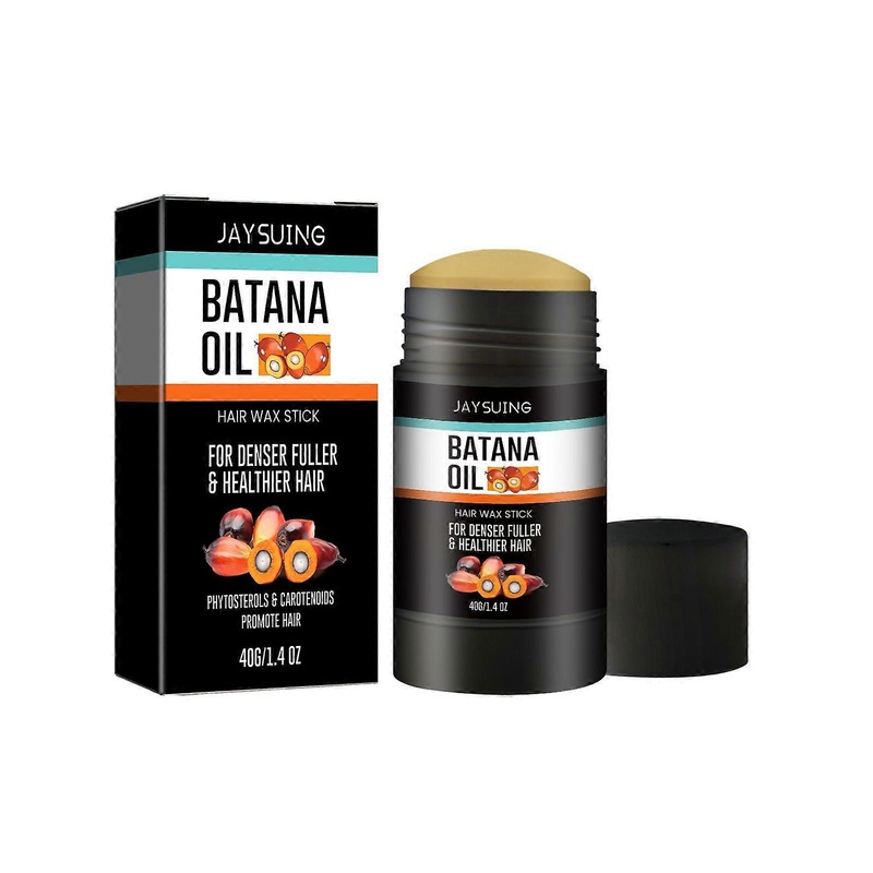 Jaysuing Batana Hair Wax Stick Shape Lasting Styling Broken Hair Care Fluffy Natural Gloss Hair Wax Stick