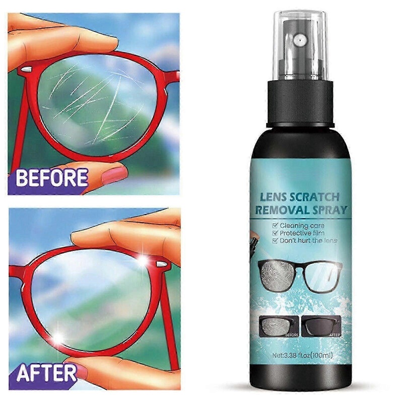 Lens Scratch Repair Spray for Glasses & Windshields – 100ml Glass Restoration Liquid-CD4 -YT4