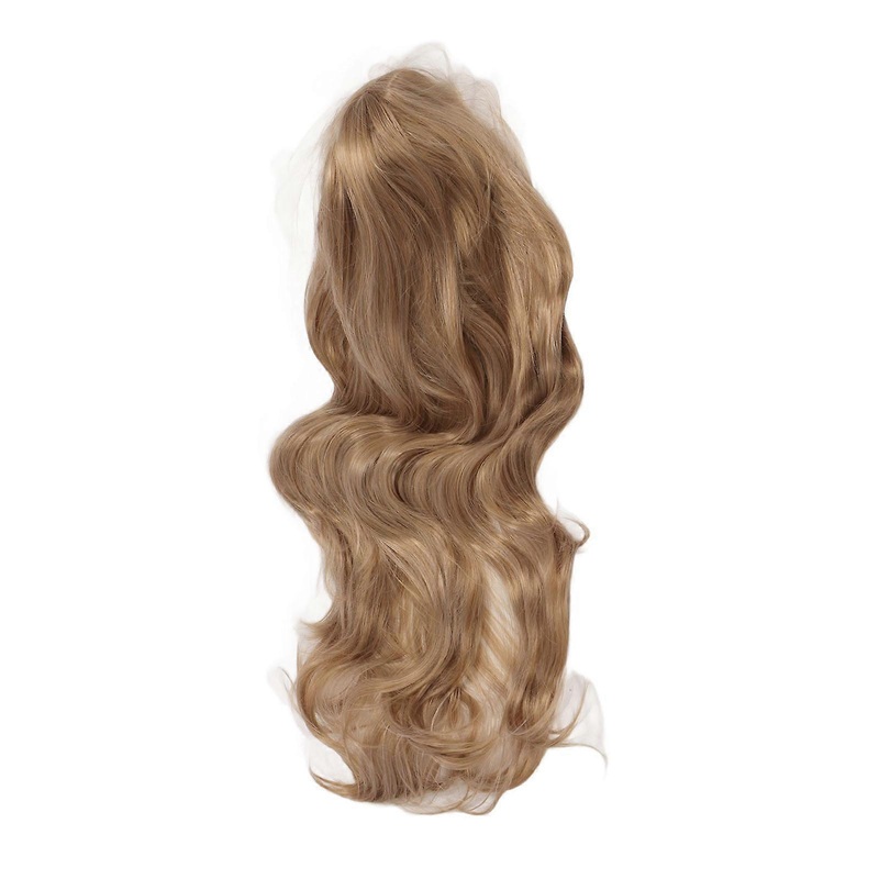 Long Blonde Wave Wig Fashion Beautiful Soft Easy to Care Curly Wig for Women Daily Party Use
