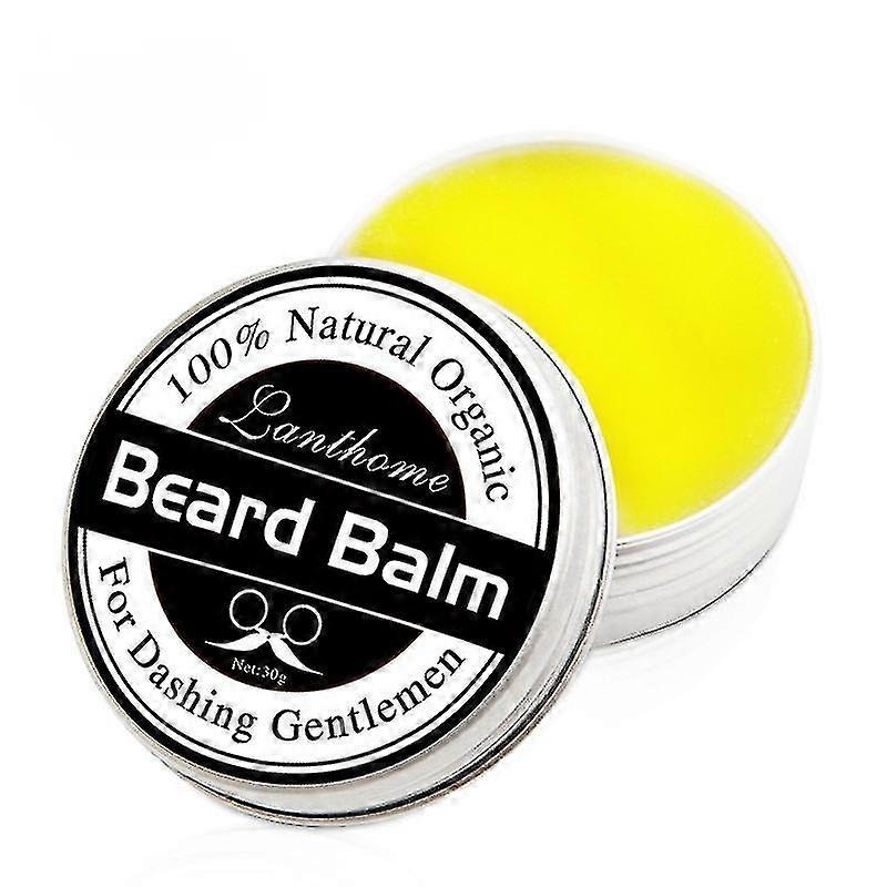 Natural Beard Conditioner Beard Balm Wax Balm Moustache Moisturizing Smooth Styling Beeswax Men Grooming Beard Care Cream