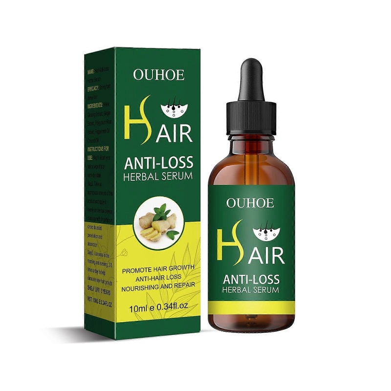OUHOE Dense Hair Essential Oil, Smooth Hair Repair Hair Root Thickening And Strengthening Hair Essence