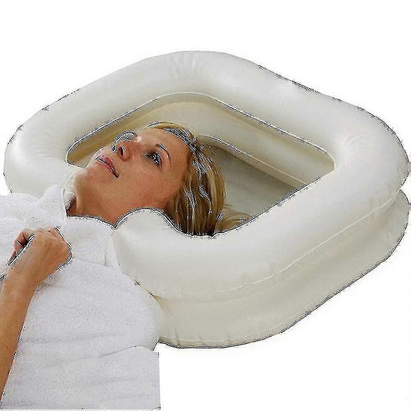 1 Pcs Inflatable Shampoo Basin For Bedside,shampoo Tub For Locs