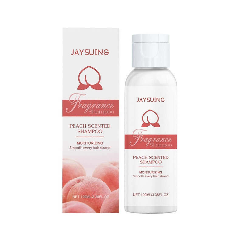 Women’s white peach scented shampoo, gentle nourishing shampoo for dry and smooth hair