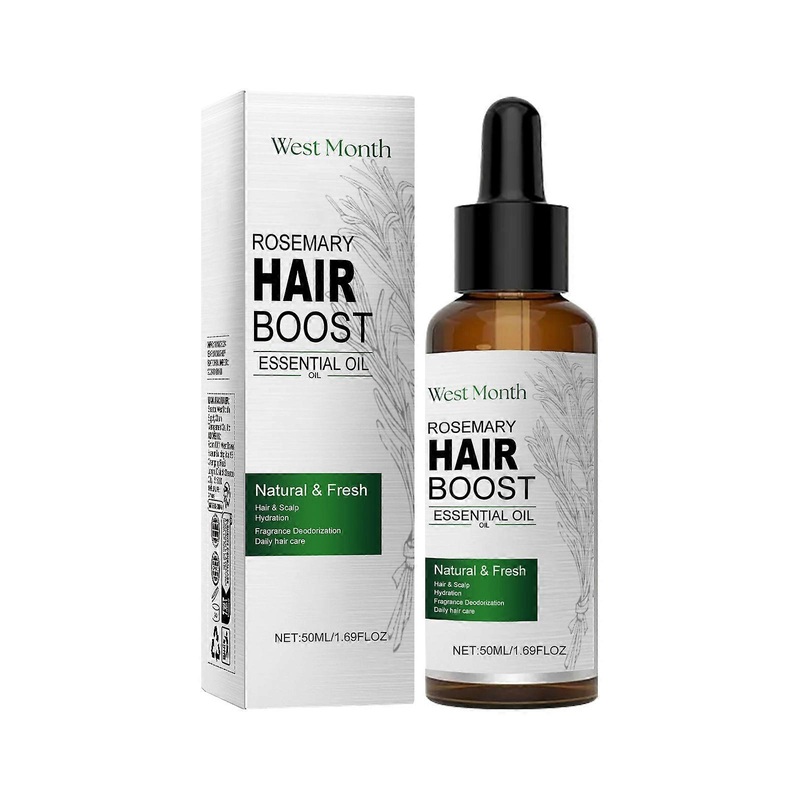 West&Month Rosemary Thickening Hair Oil repairs dry, frizzy hair, nourishes and smoothes hair, leaving it thick and plump