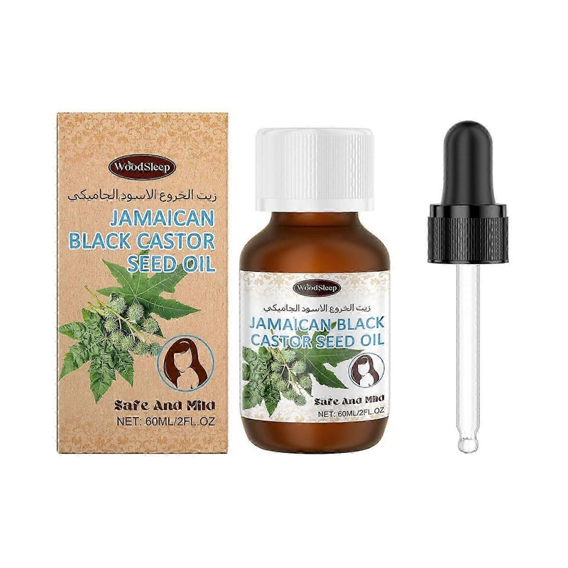 WoodSleep black castor hair care oil nourishes hair, scalp, smooth and repairs perm and dye essence hair care oil