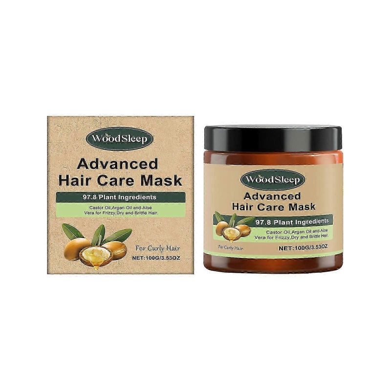 WoodSleep moisturizing hair mask nourishes and cares for hair, improves frizziness, shiny hair and emits fragrance hair mask
