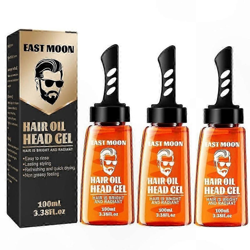 2-in-1 Hair Wax Gel with Comb for Men, Long-lasting Fluffy Styling Tool