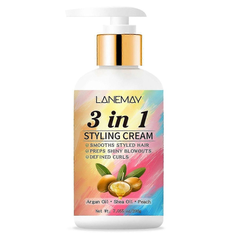 3-In-1 Styling Cream for Flyaways – Anti-Frizz Cream to Define All Hair Types & Textures – Add Shine and Smoothness