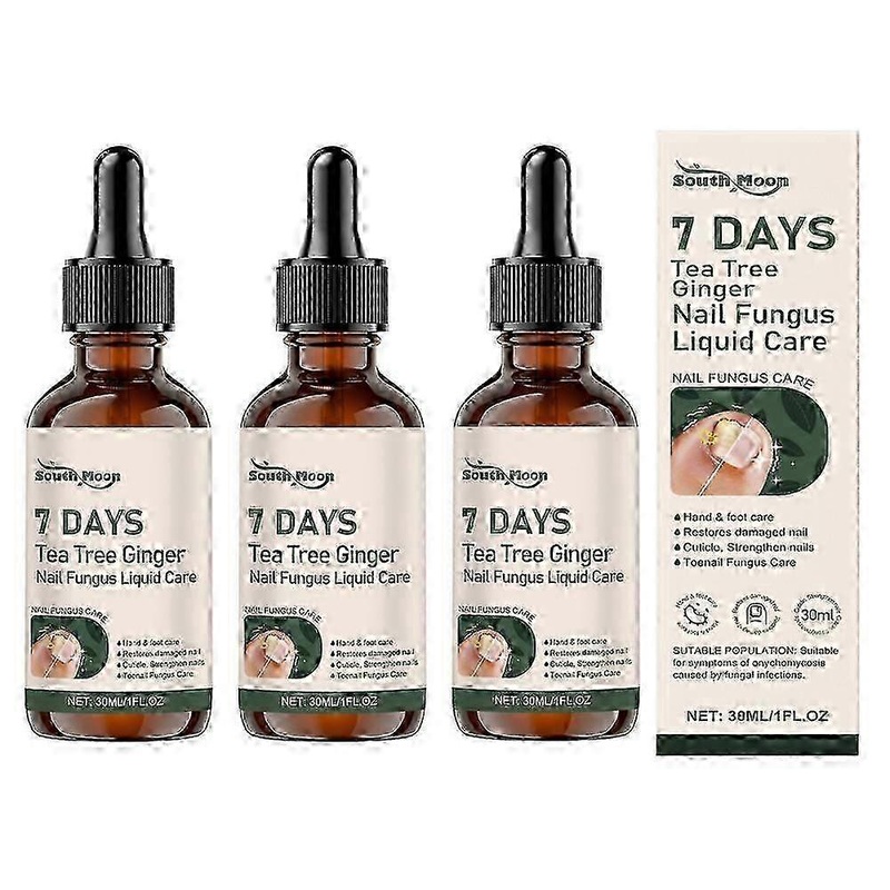 7 Days Tea Tree Ginger Nailfungus Treatments Nourishing Strengthening Nails Liquid for Healthier Growth 2025 New