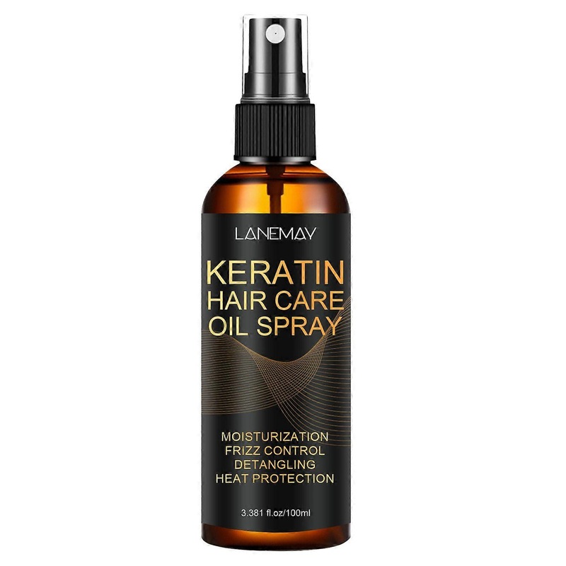 Argan Oil Hair SprayHeat Protectant Spray for WomenAnti Frizz, Detangling, Shine – Contains Coconut Oil, Castor, Argan Oil, Olive