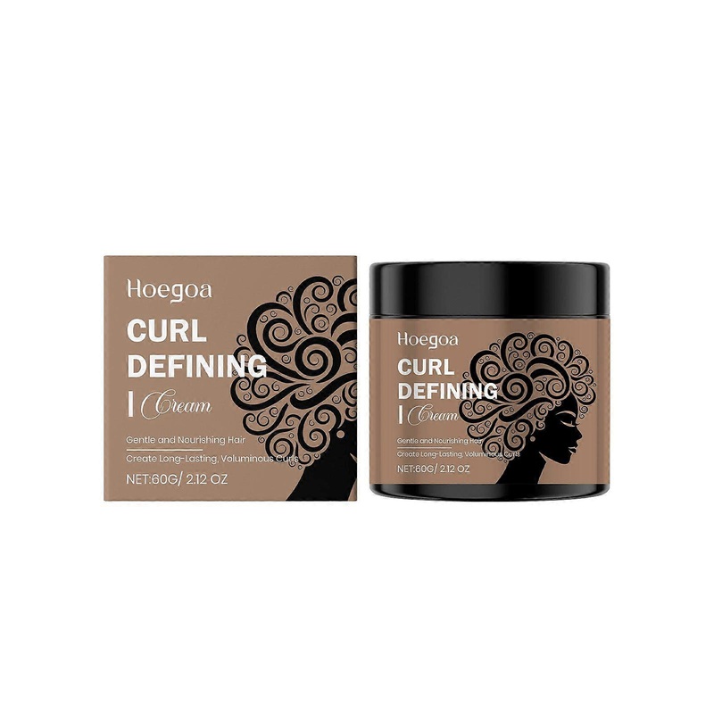 Black Castor Oil Curl Defining Cream,Long-Lasting Hold Curl Cream for Enhanced Waves and Curls,Lightweight and Anti-Frizz Moisturizing Hair Mask,Suita