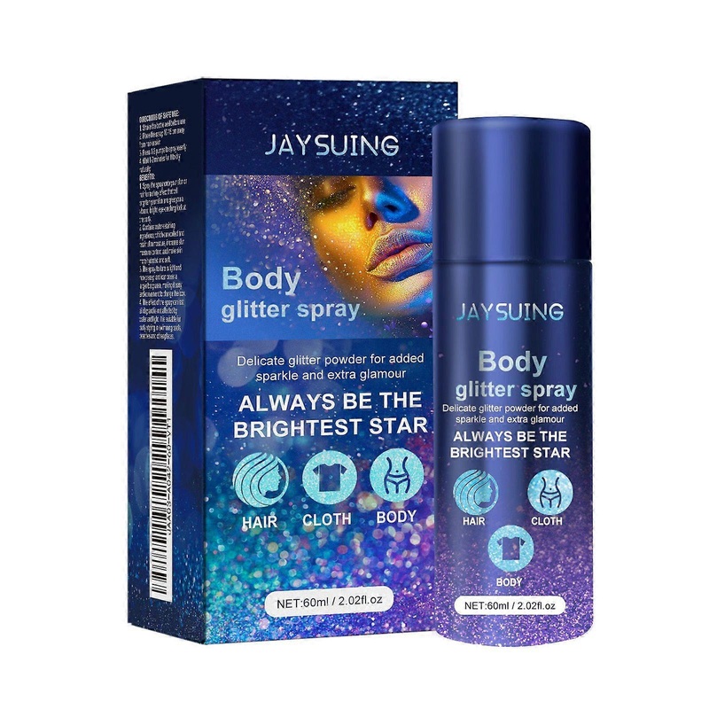 Jaysuing Flash Spray, Party Atmosphere Brightening Glitter Powder Highlighter Spray