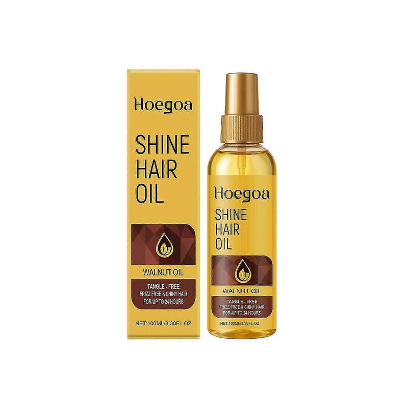 Organic Walnut Oil Hair Oil, Heat Protectant Styling Hair Care Moisturizing Hair Serum infused Rosemary & Ginger Root Oil for Frizzy, Dry, Damage Hair