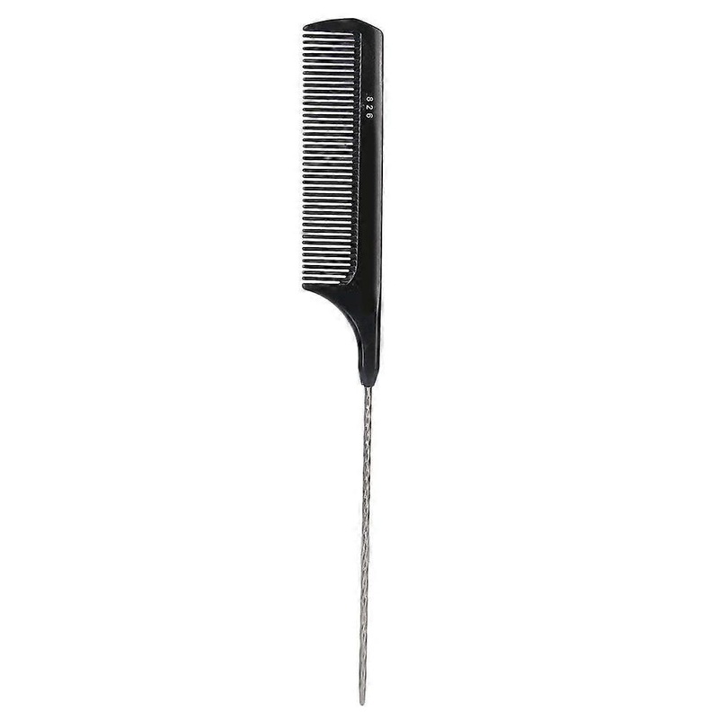 Professional Portable Hair Separate Tail Comb Barber Shop Women Hair Styling CombBlack