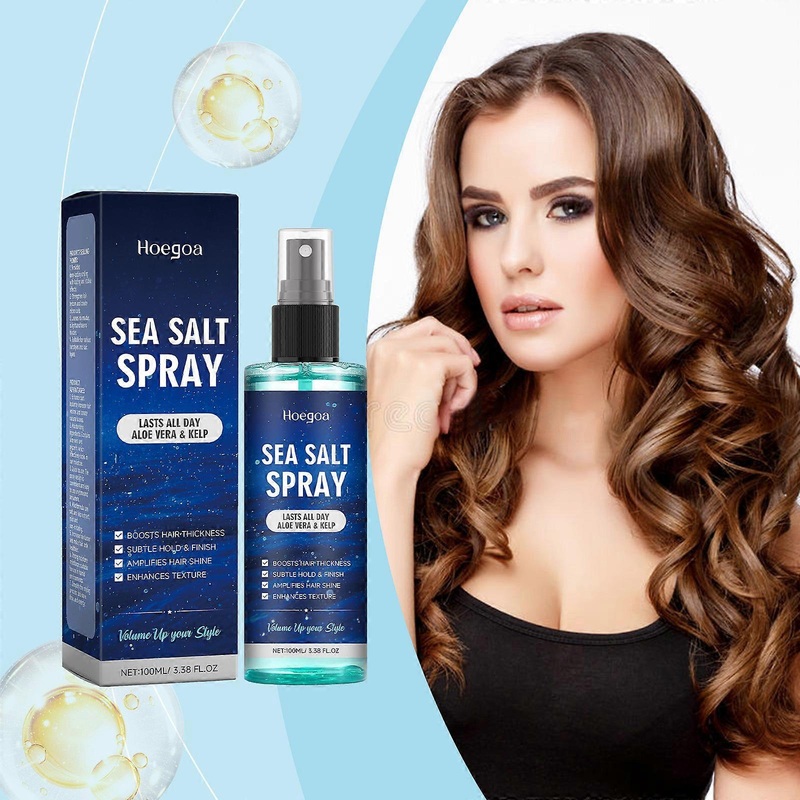 Sea Salt Spray for Hair – For Volumizes Hair And Texture – Refreshing and Non-Greasy – Medium Hold – For All Hair Types