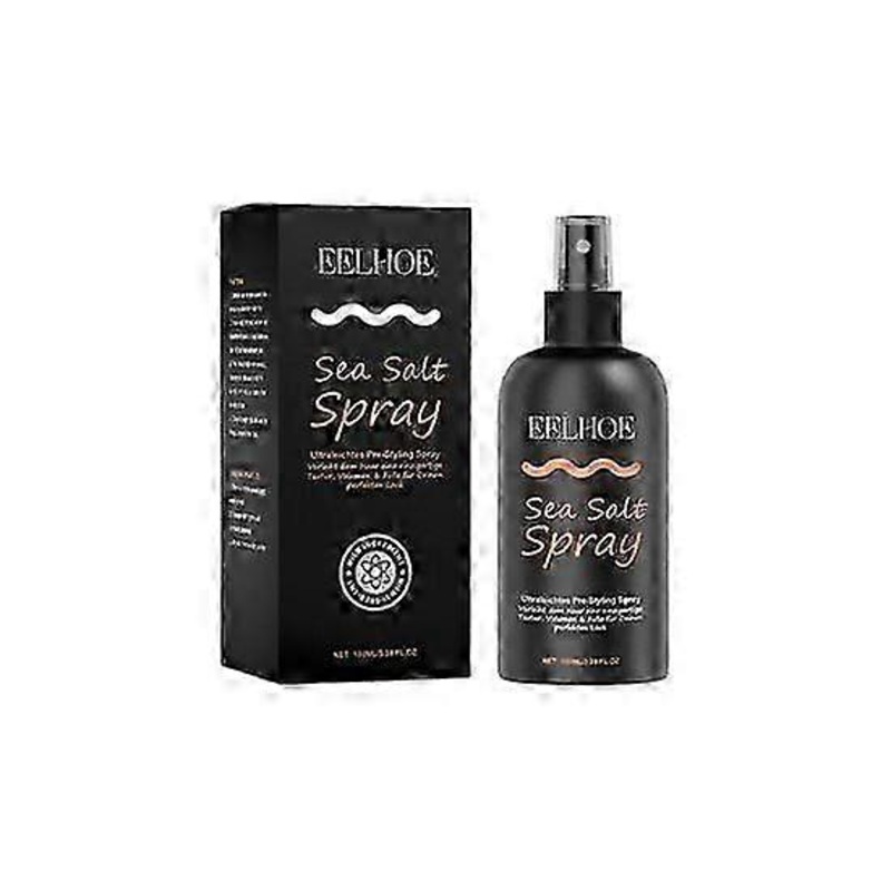 Sea Salt Spray, Natural Finish Sea Salt Spray for Hair, Infused with Kelp & Vitamin B5, Light & Non-Greasy, Volumizes & Texturizes, Paraben, Sulfate