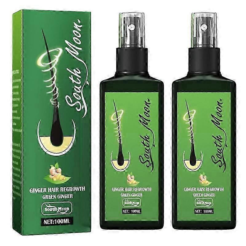 2Pcs Growth Nourishing Ginger Spray, Hair Growth Serum Spray Hair Lotion, Regrowth Nourishing Ginger Spray