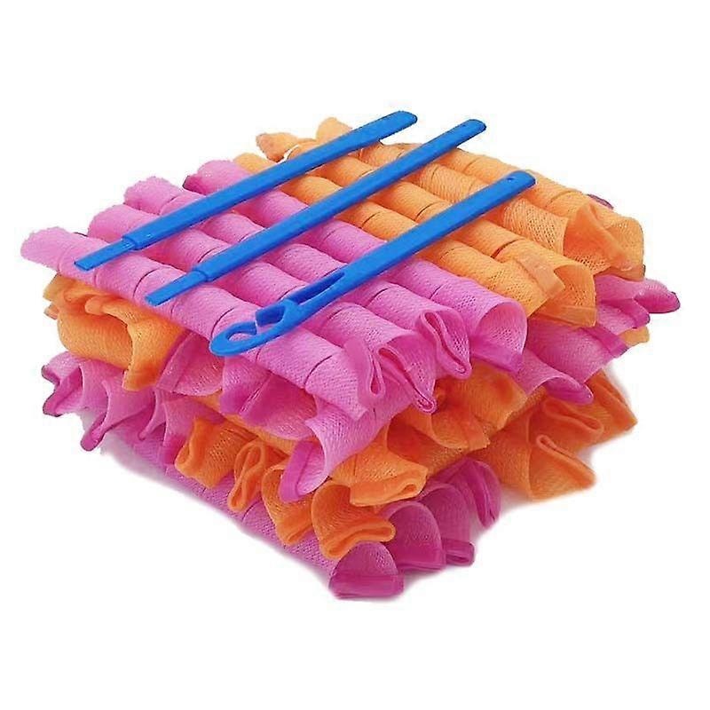 40Pcs 22Inch Heatless Spiral Hair Curlers, No – Heat Magic Curls Rollers with Styling Hooks, Long Hair Curling Solution for Women & Kids