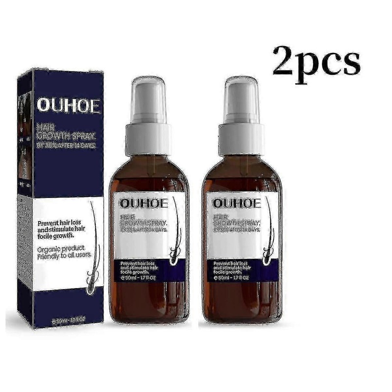 50ml Ouhoe Hair Growth Spray Moisturizes Scalp Hair Damaged Strong Hair Dense Hair Growth Spray      2pcs 4178943768533