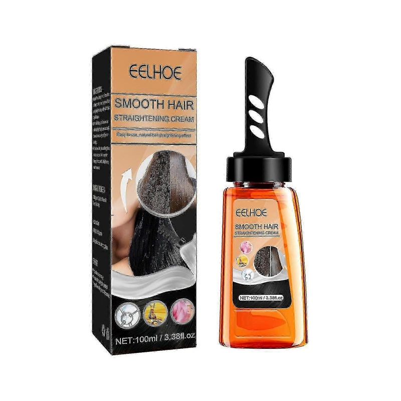 New- Eelhoe Protein Correction Straightening Cream Hair Care Free Straightening Hair Smoothing Frizz Repair Damaged Softener