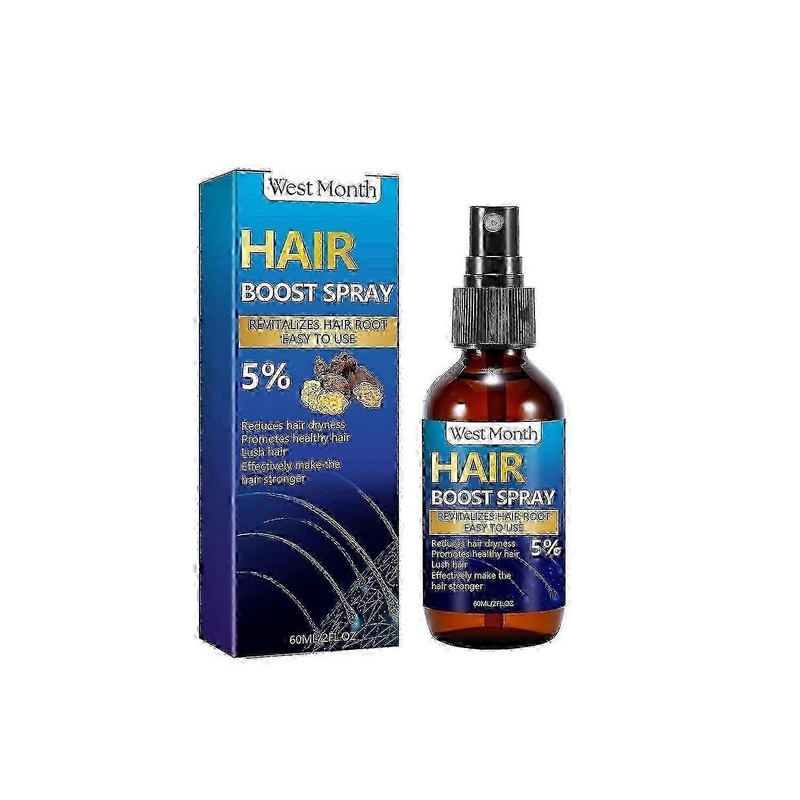 Westmonth Hair Boost Spray, Strong Hair Solid Hair Moisturizing Scalp Hair Roots Beard Hair Care