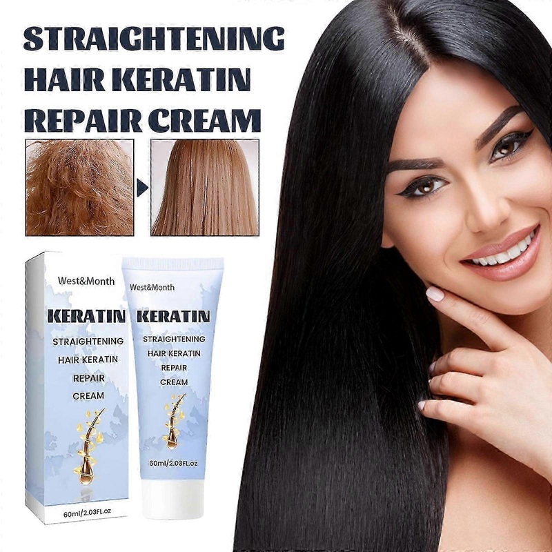 West&Montreal Keratin Smooth Care Cream Repair Silk Smooth Hair Care Moisturizing Hair Mask Care Cream