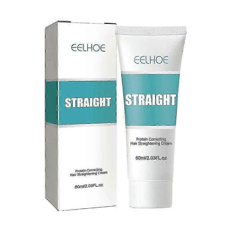 1-3PCS EELHOE Protein Straightening Hair Cream for Smoothing Fury Splitting Repairing Damaged Hair Non pulling Straightening Hair Care~A