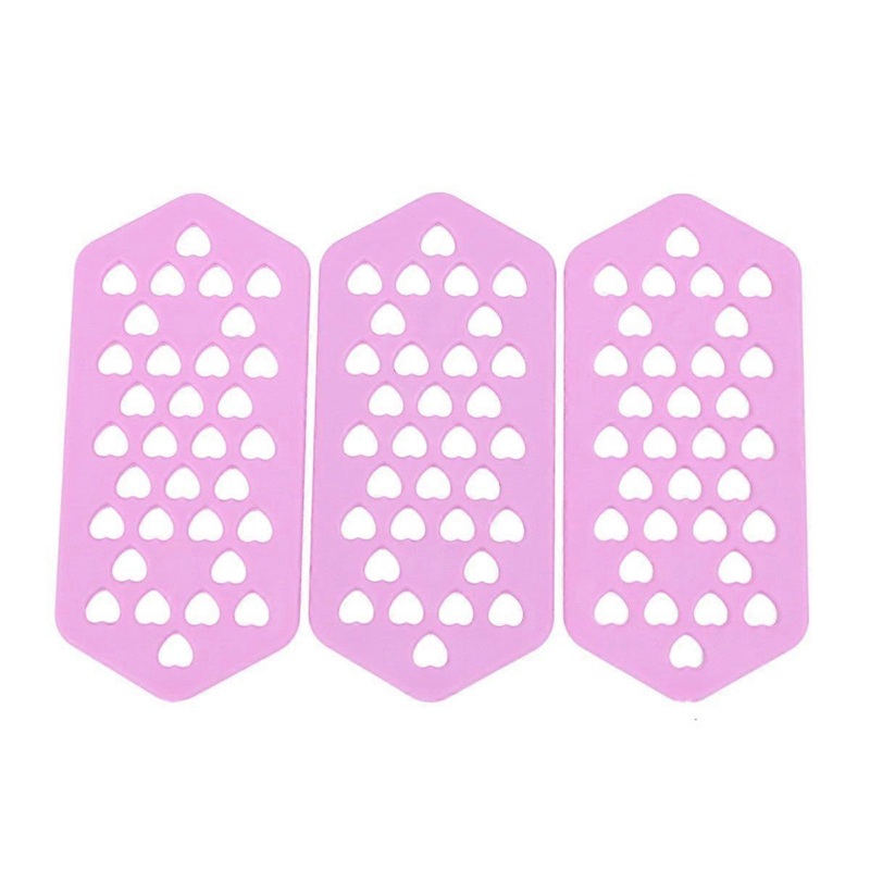 10pcs Hairdressing Heat Resisting Sheets Colorful Simple Useful Hairdressing Tools Non-Trace Piece for Salon (Random Color)