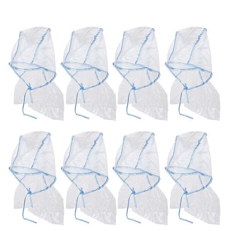 12pcs Hair Salon Hat Hair Coloring Hair Dye Tool Highlights Hat with Shawl (Random Style)