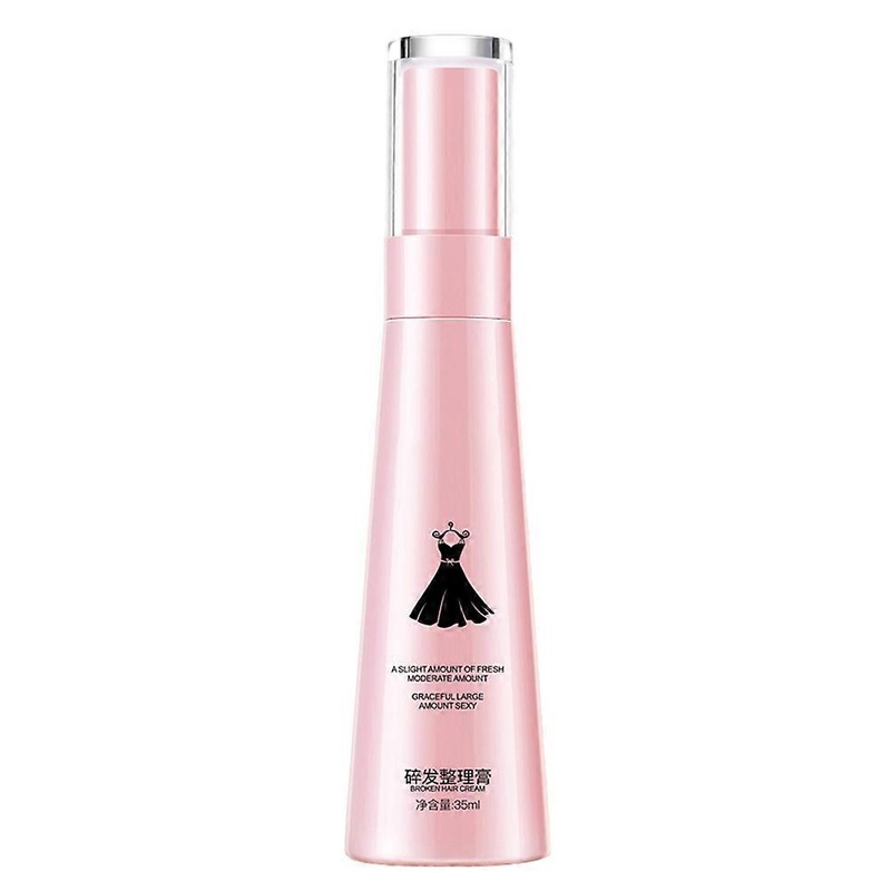 1PC Portable Hair Cream Practical Hair Styling Cream Professional Fixing Cream for Women (35ML Pink)