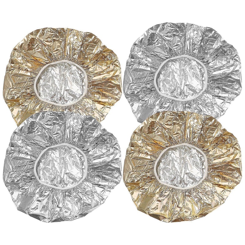 4pcs Deep Conditioning Tinfoil Hats Heat Insulation Nourishing Hair Dye Hats