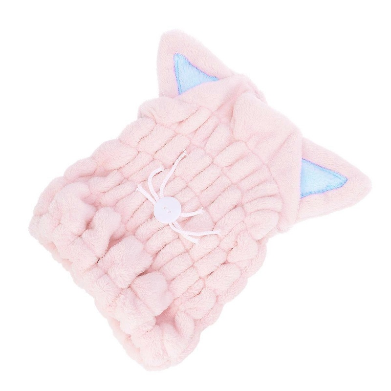 Quick Drying Hair Towel Make-Up Tool Pink Thickened Fast Drying For Women Home And Gym Usage 1Pack