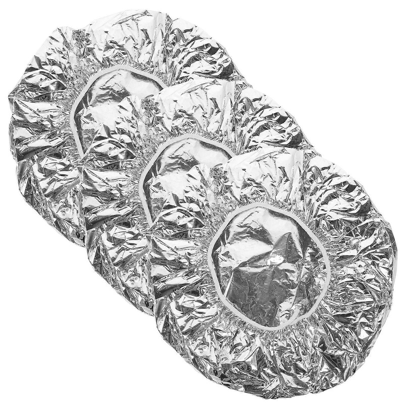 Tin Foil Hat Baking Oil Hair Caps for Deep Conditioning 15Pcs