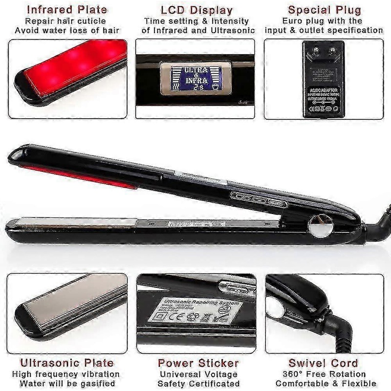 Ultrasonic infrared perm – Professional cold permanent hair care – Repair damaged hair(Black) 2025
