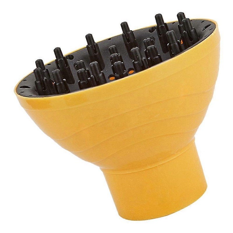 Universal Hair Diffuser Cover for Blow Dryer Made of PP Nylon Yellow Lightweight Perfect for Travel or Home Use 7.5 Inch