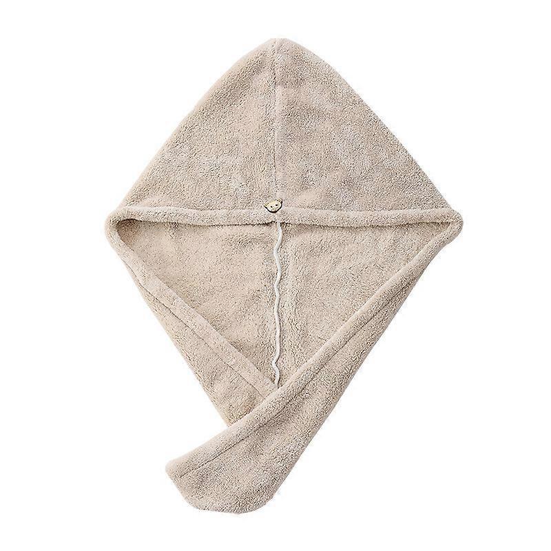 2024Hair Towel Microfiber Hair Towel Wrap Super Absorbent Twist Turban Fast Drying Hair Caps with Button