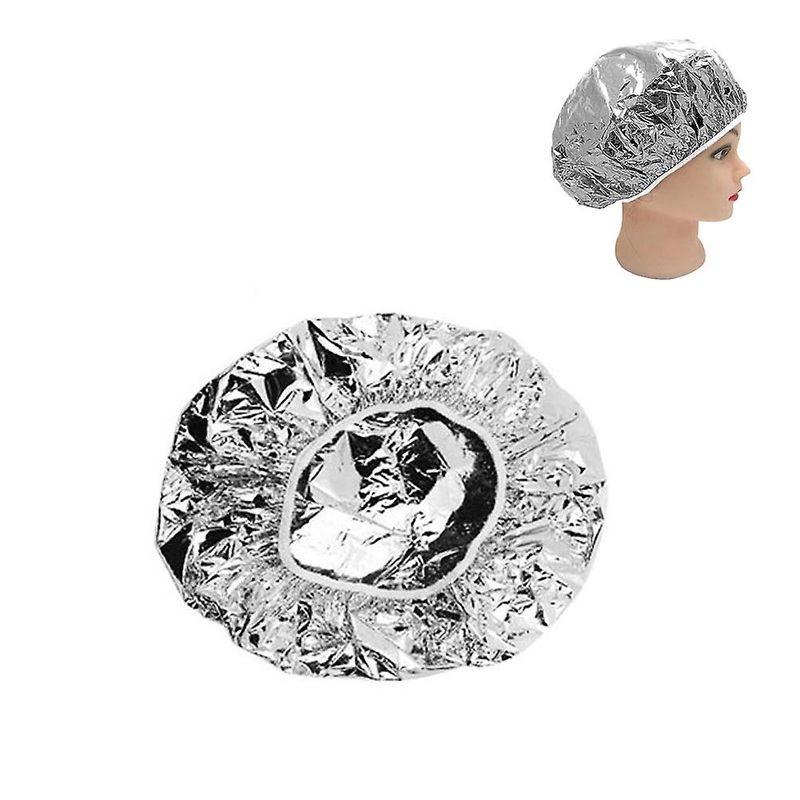 Aluminum Foil Waterproof Shower Hat 1Pcs Disposable Hair Care Protector for Spa Salon and Home Use