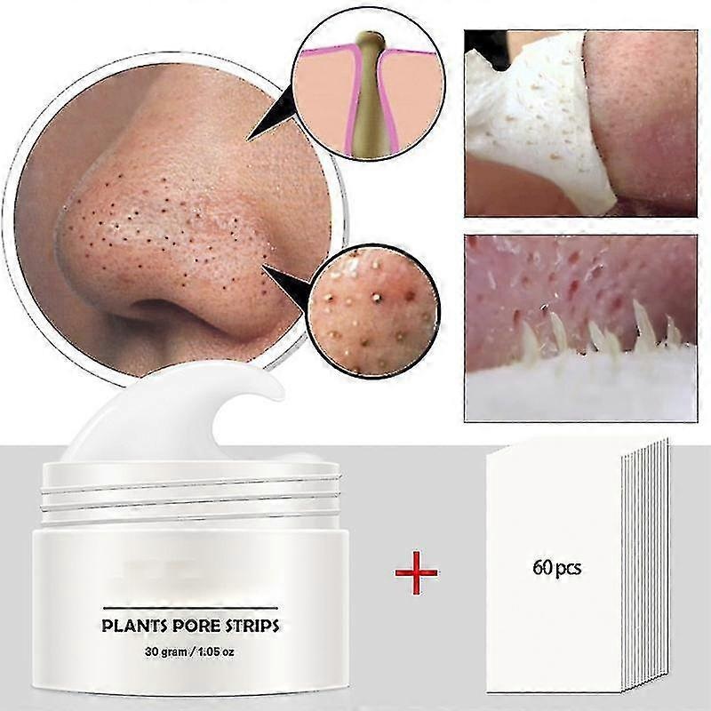 Blackhead Remover Gel Nose Mask With 60 X Peel Off Mask Facial Pore Deep Cleansing Beauty Care 30g