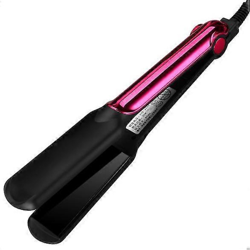 Hair straightener, ceramic glaze, constant temperature and constant speed heating splint, will not damage the hairpin of power generation(Red rose)