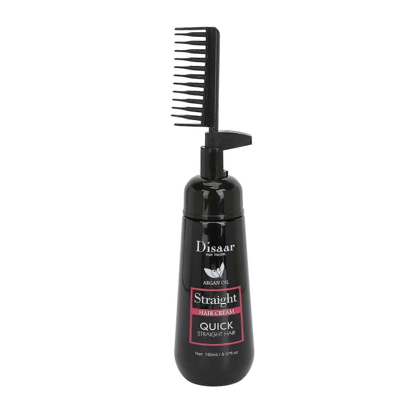 Hair Straightening Cream 150ml Nourishing Smoothing Mild Hair Straightening Correcting Cream with Comb for Home