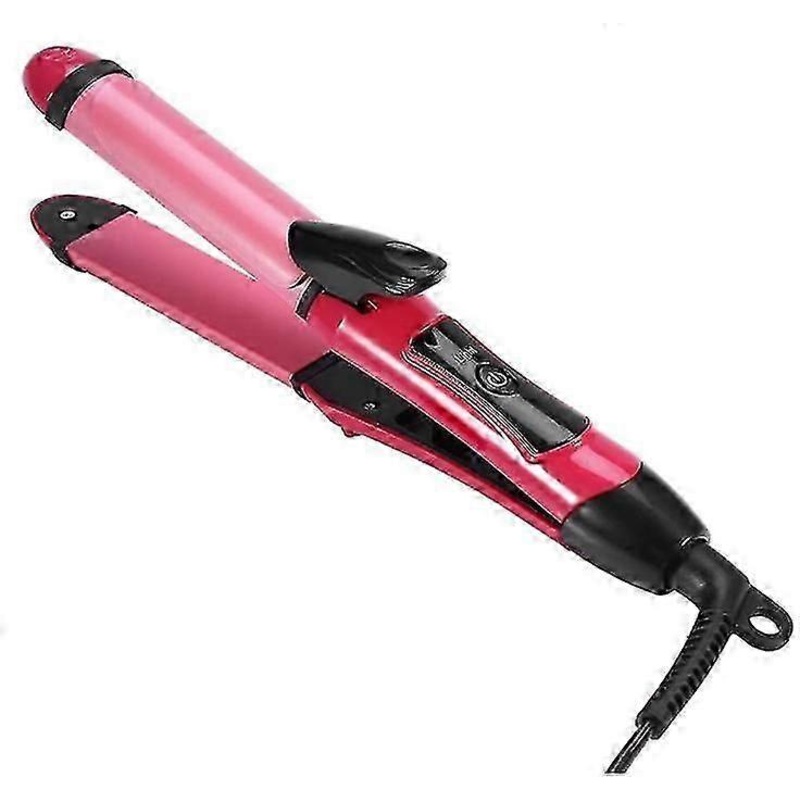 Harmless 360 Degree Rotary Hair Straightener, PTC Heating Element (Red)