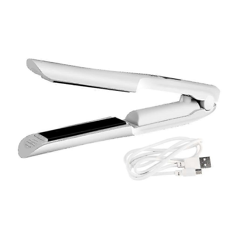 Mini Cordless Hair Straightener – Usb Rechargeable With Adjustable Temperature